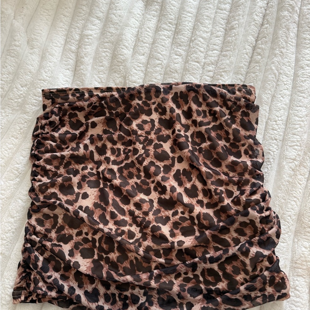Leopard Print Women's Skirt
